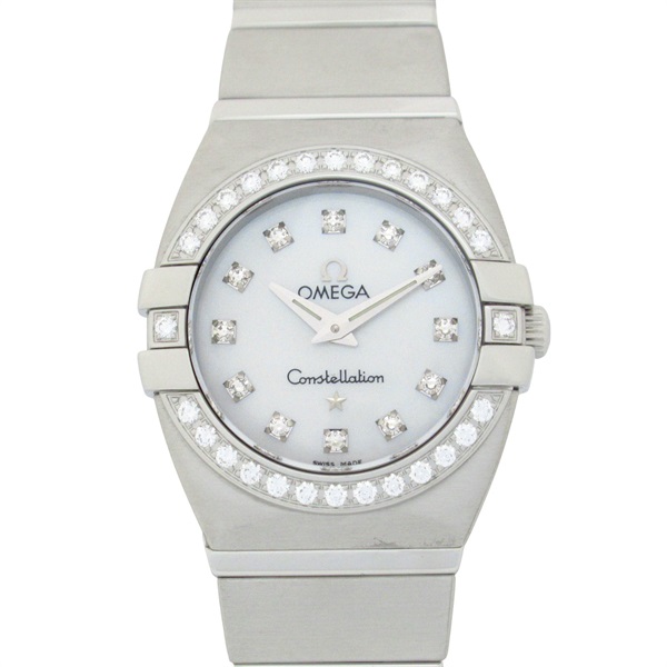 オメガ コンステレーション ダブルイーグル ダイヤベゼル/12Pダイヤ 腕時計 時計 レディース 1589.75