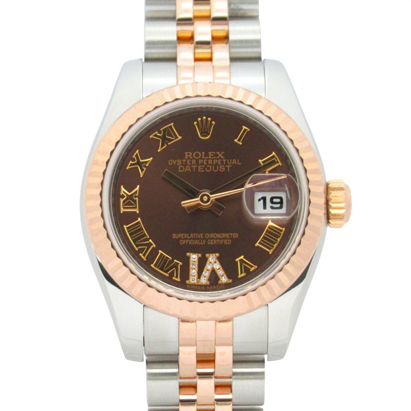 ロレックス デイトジャスト VIダイヤ ランダム番 腕時計 時計 レディース 179171