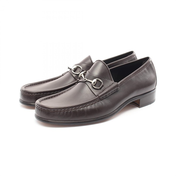 【美品】28cm グッチ ホースビット ローファ― 黒 レザー ビジネスシューズ グッチ(GUCCI)グッチ ホースビット ローファー 靴 メンズ 015938