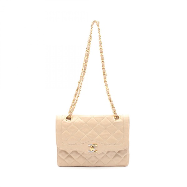 シャネル マトラッセ パリ限定 Wフラップ ショルダーバッグ バッグ レディース