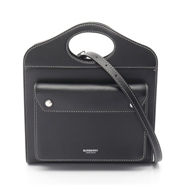 バーバリー ミニ トップステッチ ハンドバッグ バッグ レディース