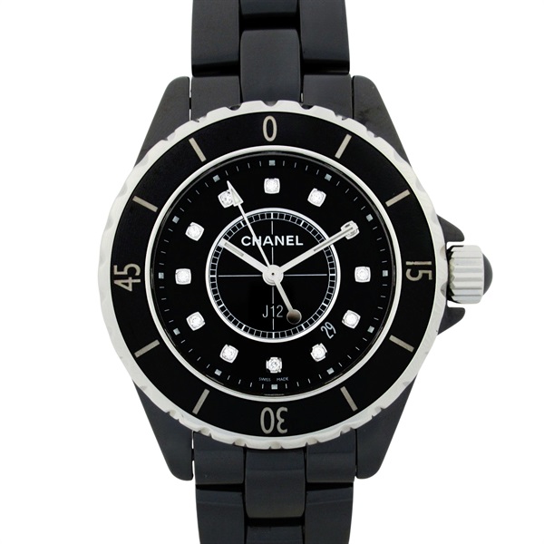 シャネル J12 12Pダイヤ 腕時計 時計 レディース H1625