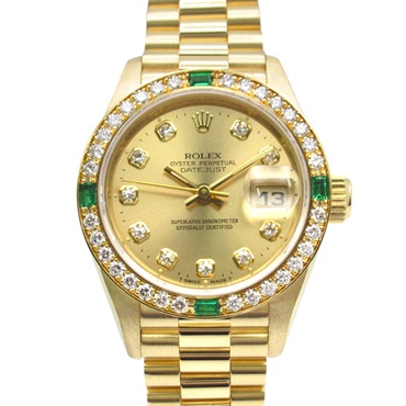 ロレックス(ROLEX)ロレックス デイトジャスト 4Pエメラルド