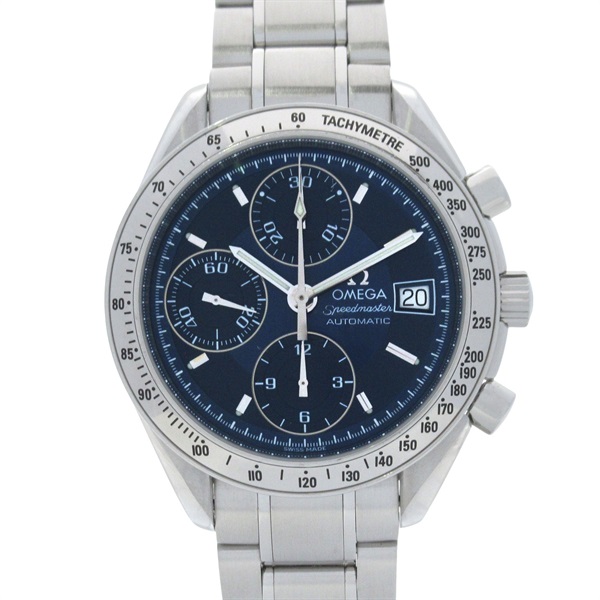 正常可動 OMEGA オメガ 3513.80 腕時計 スピードマスター デイト シルバー ブルー ステンレススチール メンズ オメガ(OMEGA)オメガ スピードマスター デイト 腕時計 時計 メンズ