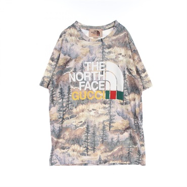 グッチ GUCCI × THE NORTH FACE ロゴ フォレスト カットソー 衣料品 トップス メンズ