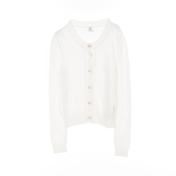 HERMESコットンアンサンブルカーディガン セリエボタン