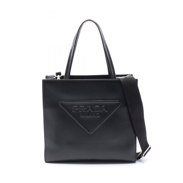 プラダ SOFT CALF トライアングルロゴ トートバッグ バッグ レディース 1BG382