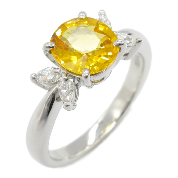 ジュエリー イエローサファイア ダイヤモンド リング リング・指輪 ジュエリー レディース ｲｴﾛｰｻﾌｧｲｱ 5.5g