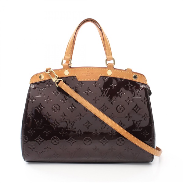 ルイ・ヴィトン ブレアMM モノグラムヴェルニ アマラント ハンドバッグ バッグ レディース M91619