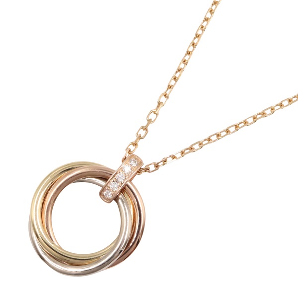 美品　Cartier　カルティエ　トリニティ　キーホルダー　ネックレス　正規品 Cartier - （美品）カルティエ CARTIER トリニティ ダイヤ