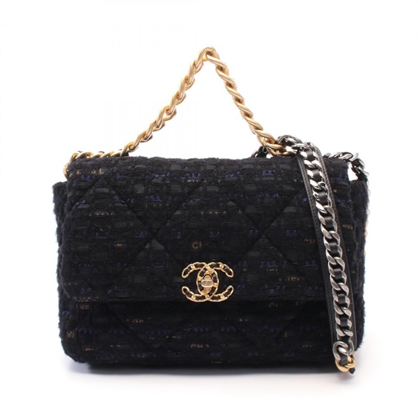 CHANEL シャネル シャネル19 ディズヌフ マトラッセ ショルダーバッグ ブラック AS1161 CHANEL（シャネル） シャネル19 ディズヌフ マトラッセ ショルダー