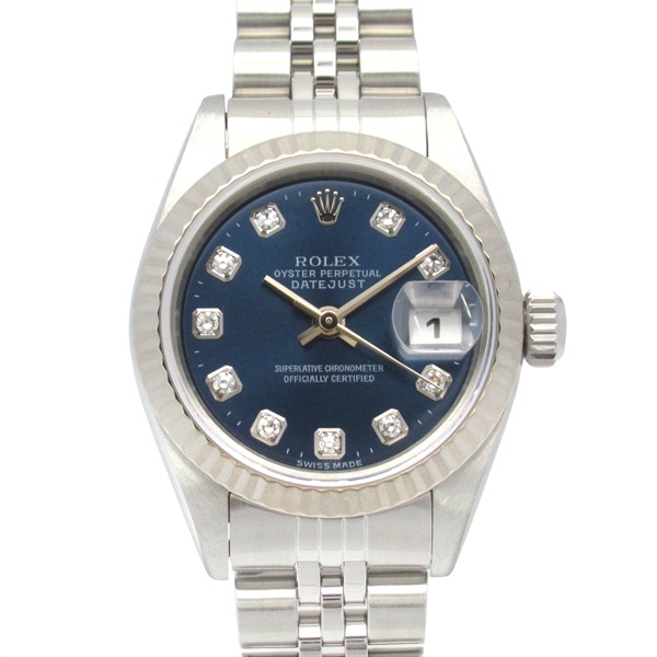 ロレックス デイトジャスト 10Pダイヤ A番 腕時計 時計 レディース 79174G
