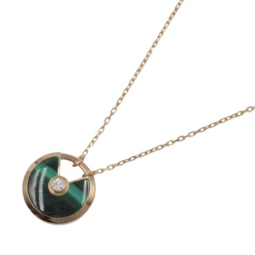 カルティエ(CARTIER)カルティエ アミュレット ネックレス マラカイト