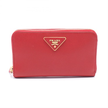 プラダ SAFFIANO TRIANG ラウンド長財布 財布 レディース