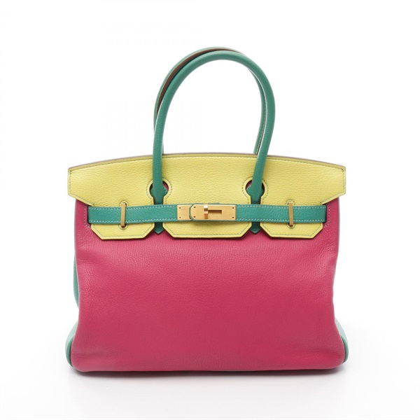 エルメス(HERMES)エルメス バーキン30 ローズショッキング ライム
