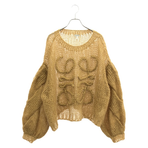 LOEWE イエローニット オーバーサイズ LOEWE - LOEWE ロエベ ニット・セーター L 蛍光イエロー 【古着