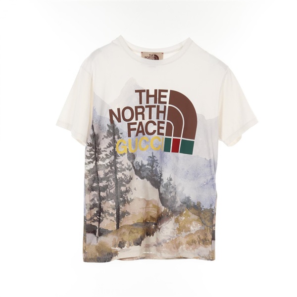 グッチ GUCCI × THE NORTH FACE ロゴ フォレスト カットソー 衣料品 トップス メンズ