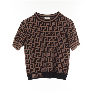FENDIゴールドトップス フェンディ(FENDI)フェンディ ズッカ ニット 衣料品 トップス