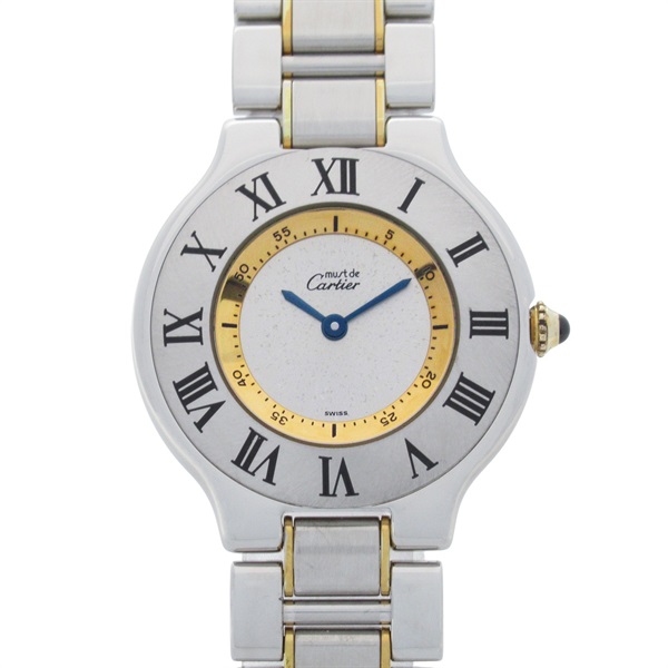 Cartier カルティエ マスト21 W10074R6 シルバー/ゴールド カルティエ(CARTIER)カルティエ マスト21 LM 腕時計 時計 メンズ