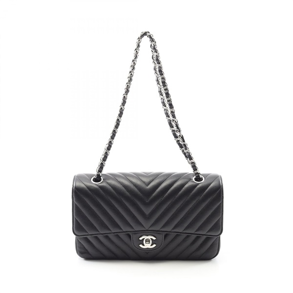 シャネル(CHANEL)シャネル シェブロン Vステッチ ショルダーバッグ