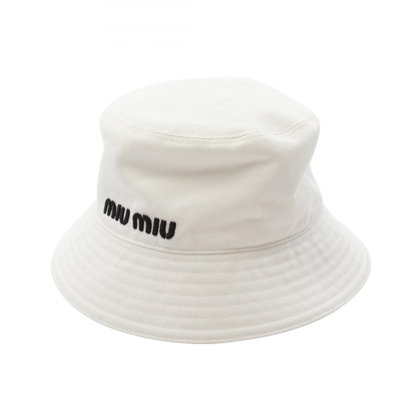 ミュウ ミュウ(Miu Miu)ミュウ ミュウ ドリルバケット ハット 帽子