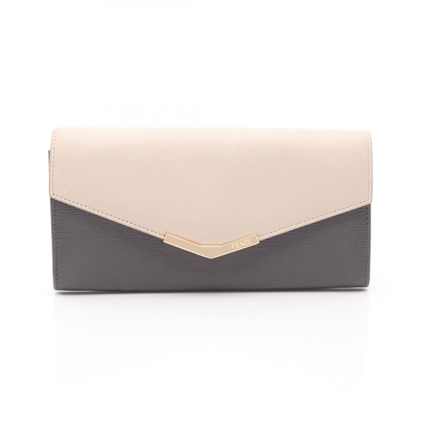 FENDI(フェンディ) 長財布 トゥージュール 8M0306 ブルー×ベージュ レザー フェンディ(FENDI)フェンディ トゥージュール 二つ折り長財布 財布