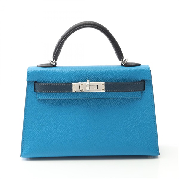 エルメス(HERMES)エルメス ミニケリー2 トリコロール ブルード エルメス(HERMES)エルメス ミニケリー2 トリコロール ブルード