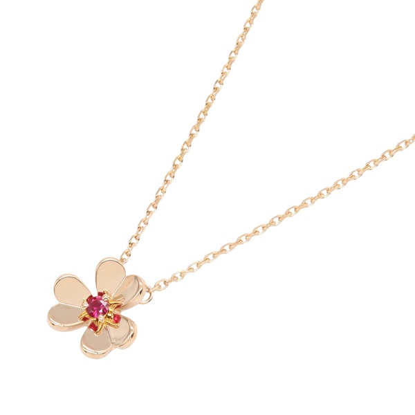 ヴァンクリーフ＆アーペル フリヴォル ミニ  ネックレス ルビー ネックレス ジュエリー レディース
