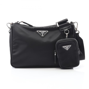 未使用級 PRADA プラダ 三角ロゴ ブラッシュドレザー ショルダーバッグ 黒 楽天市場】【本物保証】PRADA プラダ ショルダーバッグ 三角ロゴ