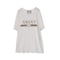 グッチ(GUCCI)グッチ GUCCI ロゴ ウォッシュド カットソー 衣料