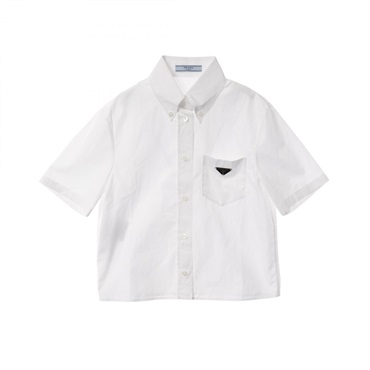 プラダ(PRADA)プラダ クロップド ポプリン その他トップス 衣料