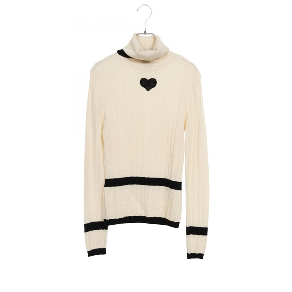 シャネル(CHANEL)シャネル ハート柄 ケーブル ニット 衣料品 トップス