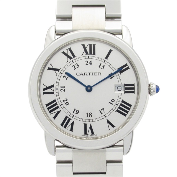カルティエ ロンドソロ ドゥ カルティエ LM 腕時計 時計 メンズ W6701005