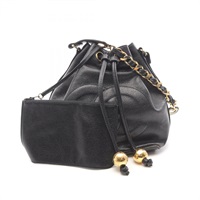 CHANEL シャネル ココマーク ポーチ付き チェーン 巾着 ショルダー バッグ ブルー h28 CHANEL - CHANEL シャネル ココマーク ポーチ付き チェーン 巾着