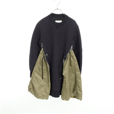 sacaiサカイ 2020aw ワンピース sacai サカイ ペイズリー 異素材切り替え 半袖 ワンピース レディース