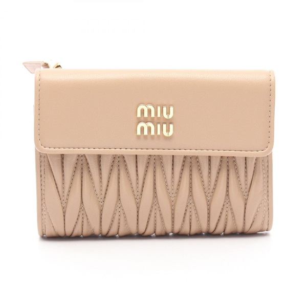 ミュウ ミュウ(Miu Miu)ミュウ ミュウ マテラッセ 三つ折り財布 財布  
