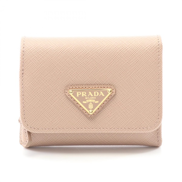プラダ(PRADA)プラダ サフィアーノトライアングル 三つ折り財布 財布 
