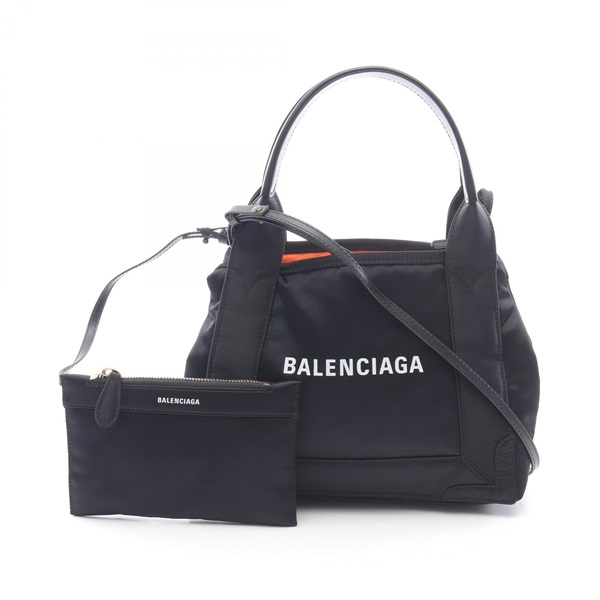 バレンシアガ(BALENCIAGA)バレンシアガ ネイビーカバ XS