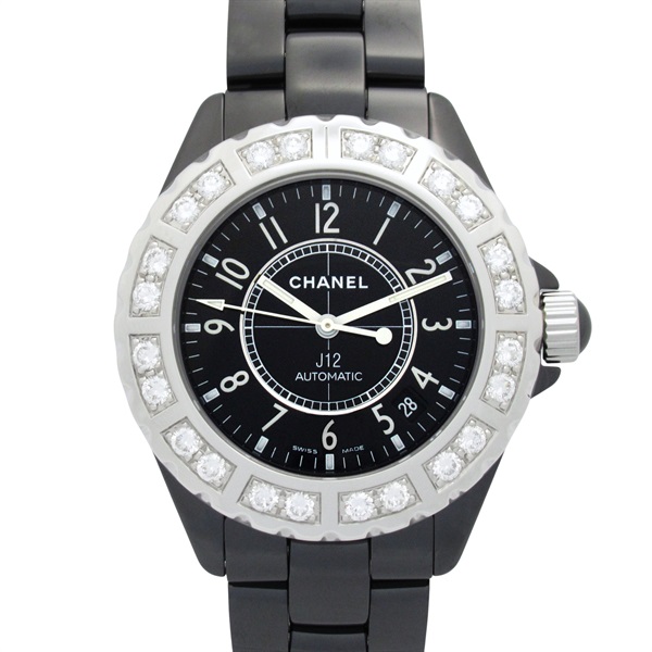 シャネル J12 ダイヤベゼル 腕時計 時計 メンズ H1174
