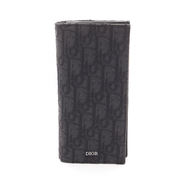 DIOR 長財布 オブリーク Dior ディオール オブリーク ジャガード ラウンドファスナー長