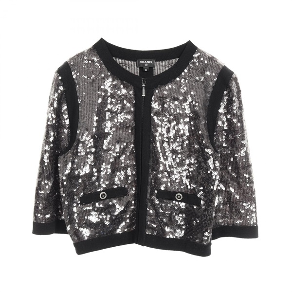 90s CHANEL vintage ビーズ スパンコール刺繍 装飾ジャケット 90s CHANEL vintage ビーズ スパンコール刺繍 装飾ジャケット