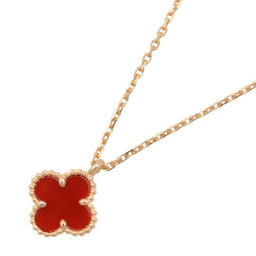 ヴァンクリーフ＆アーペル スウィートアルハンブラ カーネリアン ネックレス ネックレス ジュエリー レディース