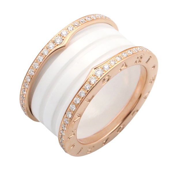 ブルガリ(BVLGARI)ブルガリ B-zero1 リング セラミック 3バンド リング