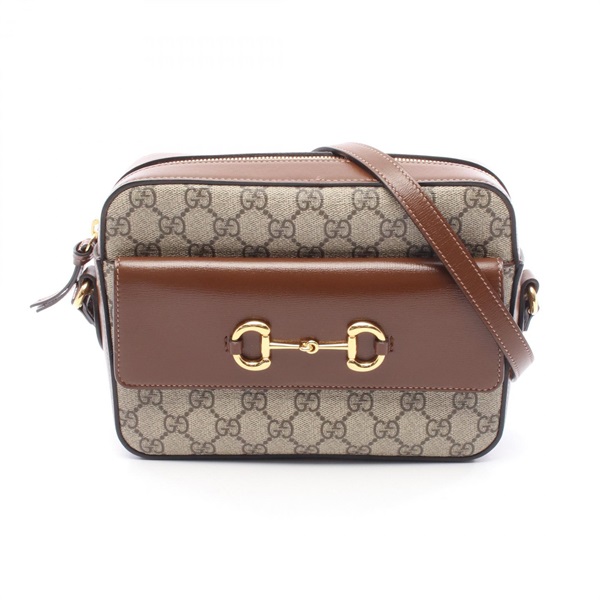 新品同様 グッチ バレンシアガ ショルダーバッグ GGスプリーム ホースビット グッチ(GUCCI)グッチ GGスプリーム ホースビット ショルダー