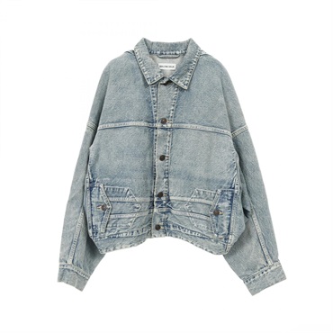 クリーニング済 国内正規品BALENCIAGAアップサイドダウンデニムジャケット バレンシアガ(BALENCIAGA)バレンシアガ アップサイドダウン デニム