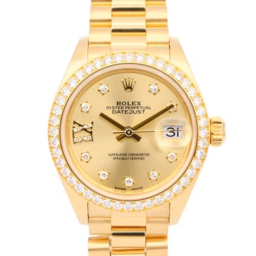 ロレックス デイトジャスト IX/スター/ダイヤベゼル ランダム番 腕時計 時計 レディース 279138RBR