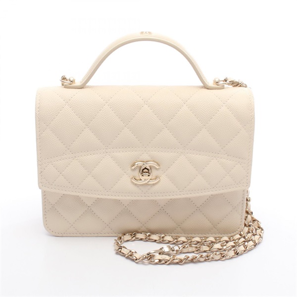 シャネル CHANEL マトラッセトップハンドルショルダー ピンク レザー キャビアスキン ショルダーバッグ レディース 中古 名古屋セールCHANELシャネル マトラッセ トップハンドル