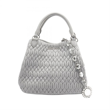 ミュウ ミュウ NAPPA CRYSTAL マテラッセ ハンドバッグ バッグ レディース