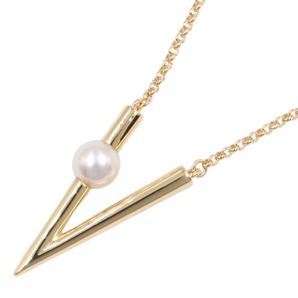 ミキモト(MIKIMOTO)ミキモト Vコード パール ネックレス