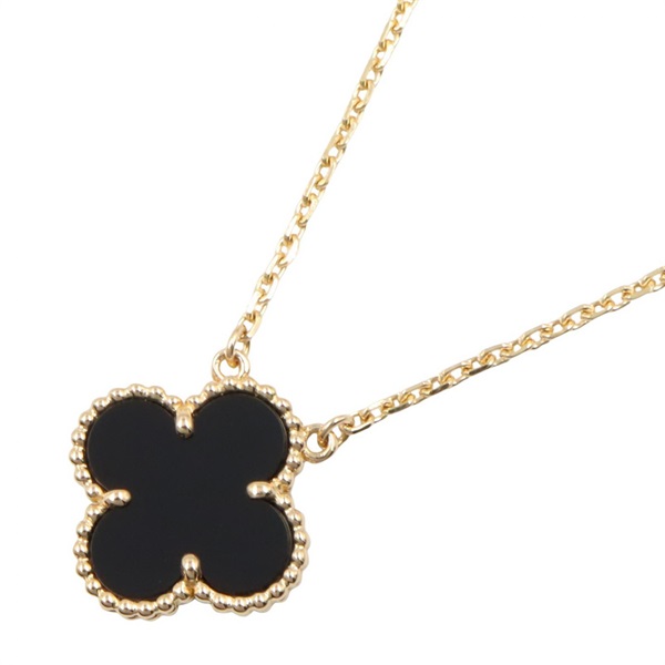 ヴァンクリーフ＆アーペル ヴィンテージアルハンブラ オニキス ネックレス ネックレス ジュエリー レディース